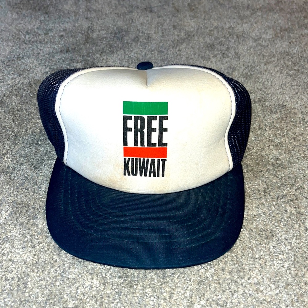Vintage Free Kuwait Trucker Hat, Trucker Cap